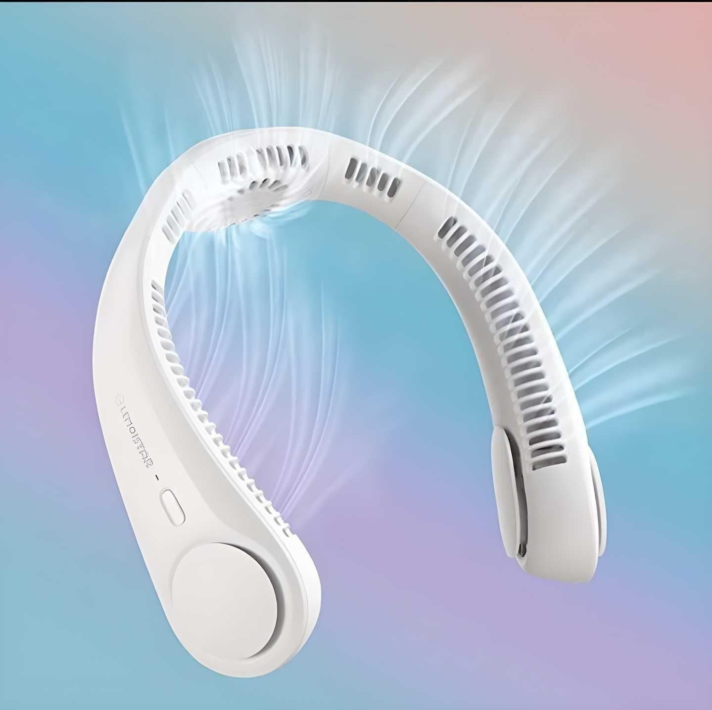 Portable Bladeless Hanging Rechargeable Neck Fan - Shopsmart9