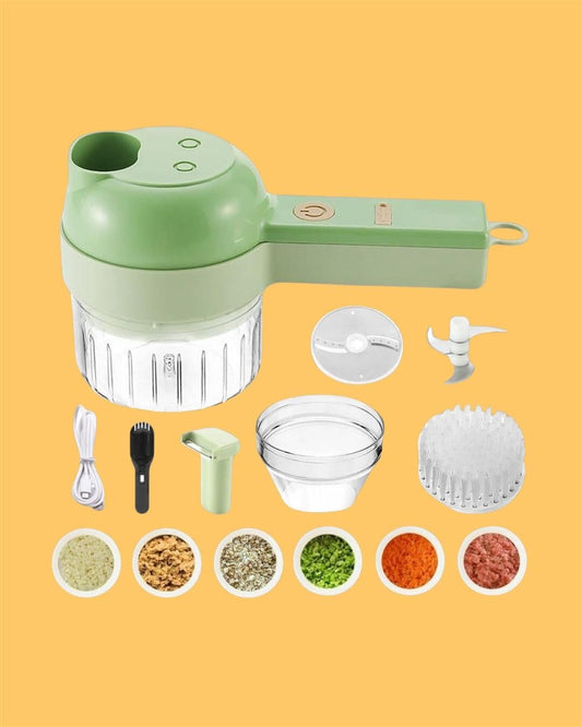 4 in 1 Portable Electric Vegetable Cutter Set - Shopsmart9