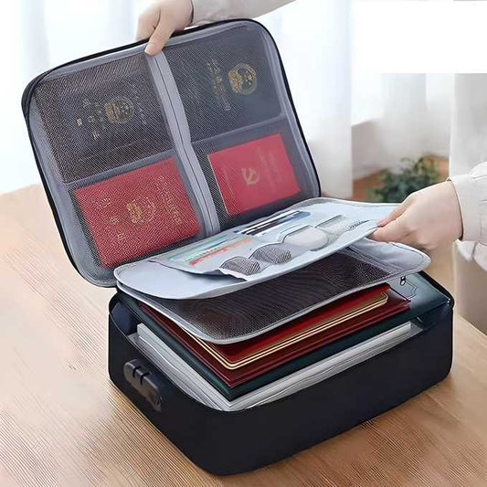 Waterproof Portable Document Storage Bag Travel Organizer (Assorted Color) - Shopsmart9