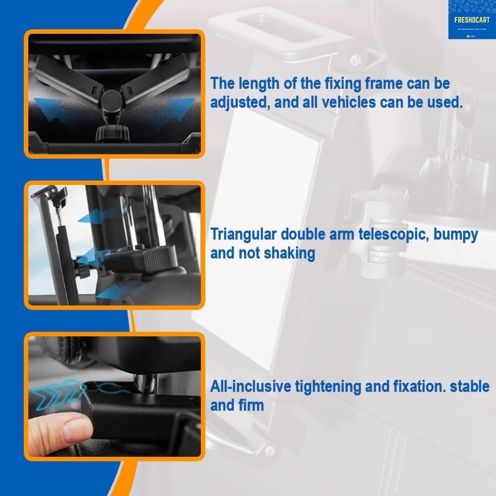 Car Mount Holder for Tablets & Phones (4.7-12.9 inches) with 360-Degree Rotation - Shopsmart9