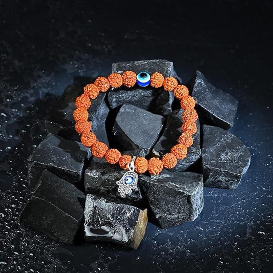 Spiritual Eye Bohemian Rudraksha Beads Bracelet Pack of 1 - Shopsmart9