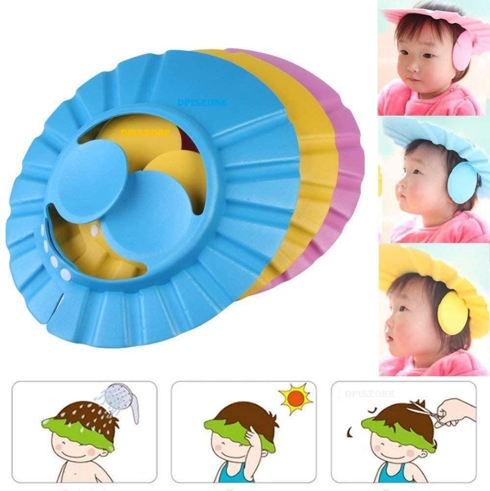 Baby Adjustable Safe Bathing Shower Cap (Pack of 2) - Shopsmart9