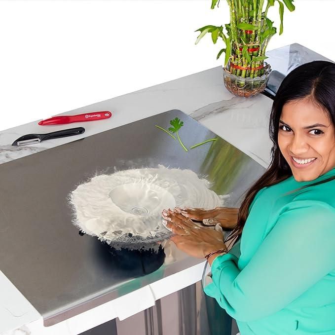 Stainless Steel Chopping Board (35x31cm) - Shopsmart9