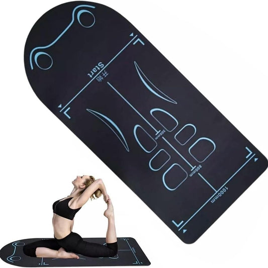 Non-Slip Yoga Mat with Asana Guide Lines - Shopsmart9