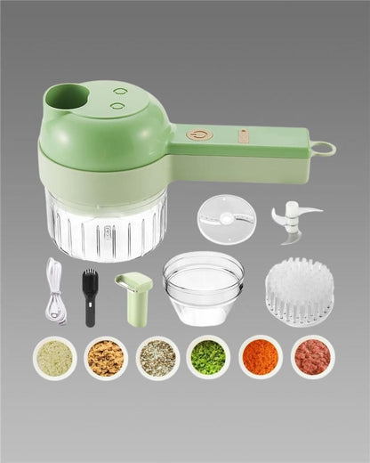4 in 1 Portable Electric Vegetable Cutter Set - Shopsmart9