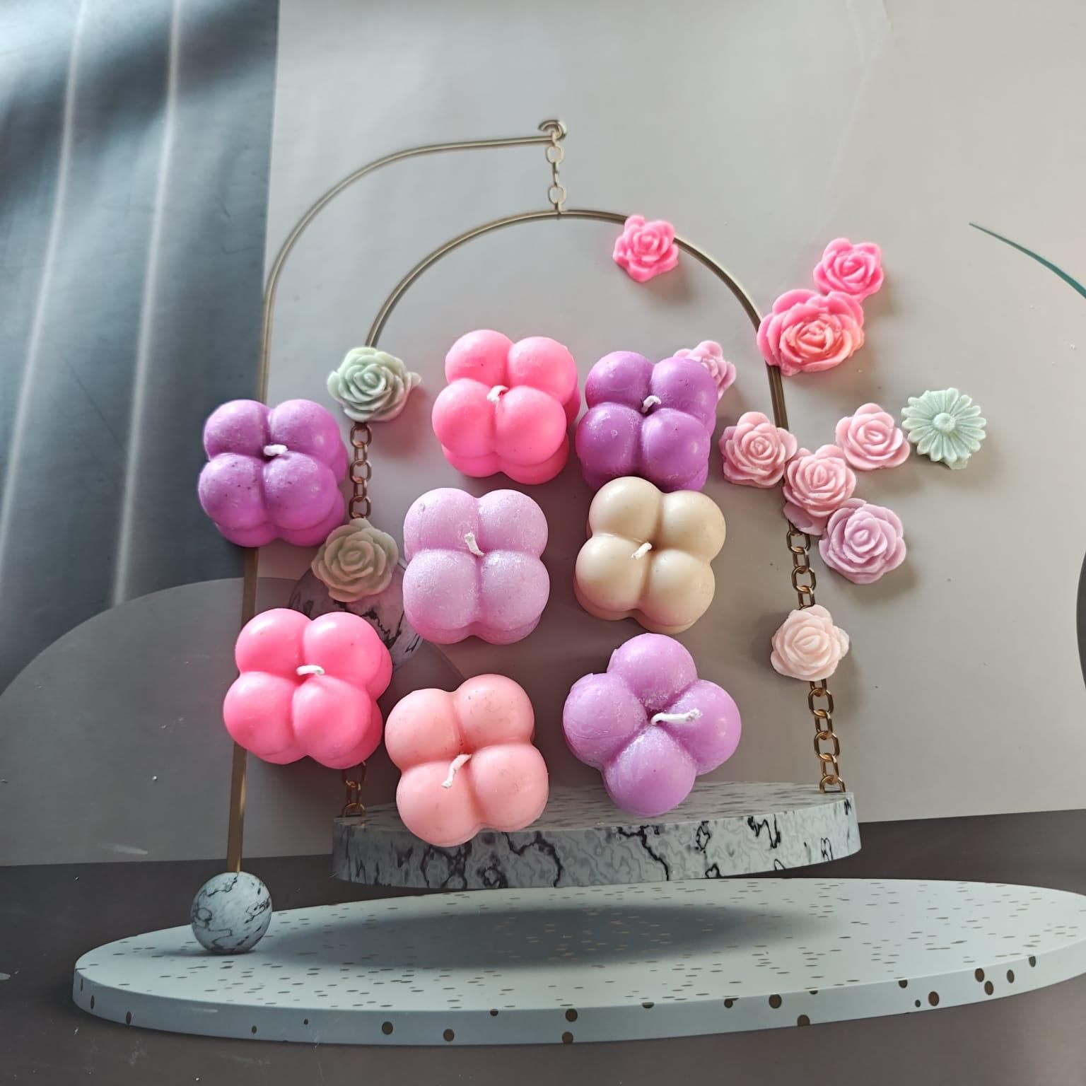 Wax Tiny Cloud Bubble Cube Candle (Pack of 4) - Shopsmart9