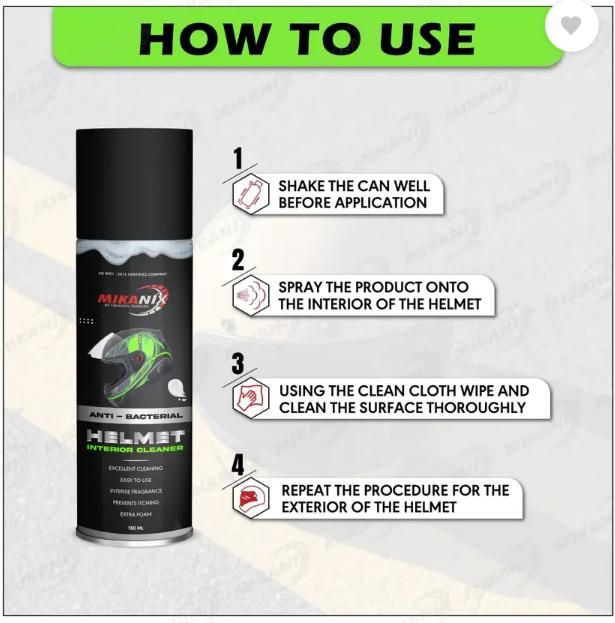 Helmet Foam Cleaner Spray - Shopsmart9