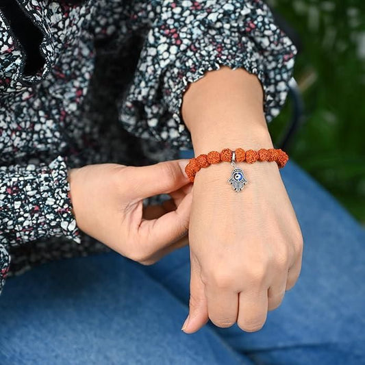 Spiritual Eye Bohemian Rudraksha Beads Bracelet Pack of 1 - Shopsmart9