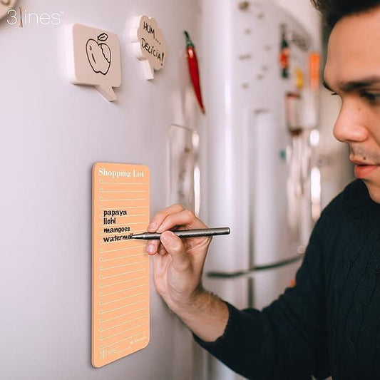 Grocery Shopping List Fridge Magnet with Marker for Home Decor - Shopsmart9