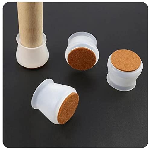 NOBILEA Silicone Chair Leg Protectors with Felt for Hardwood Floors (6PCS), Silicone Furniture Leg Cover Pad for Protecting Floors from Scratches and Noise, Smooth Moving for Chair Feet. - Shopsmart9