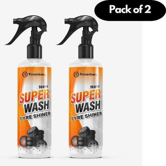 New Super Wash Tyre Shiner 300 ml Pack of 2 - Shopsmart9